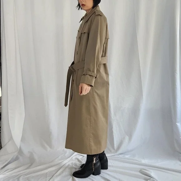 90s Classic Trench Coat with Wool‎ Liner - Picture 2 of 6